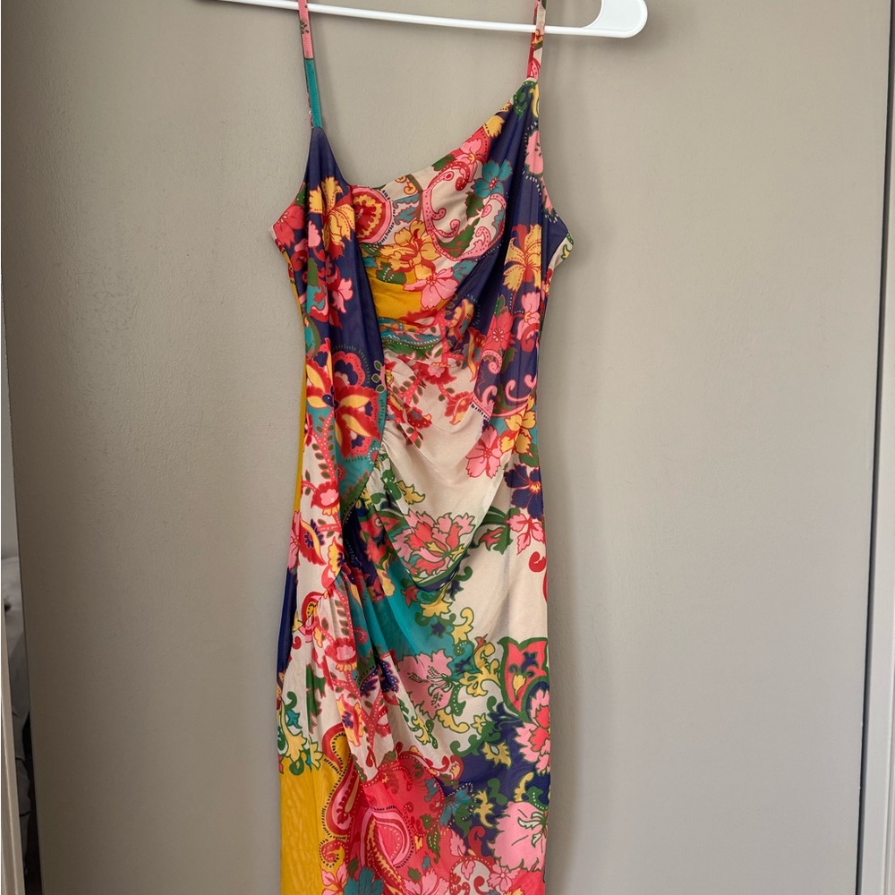 Floral Multicolor Cocktail Dress